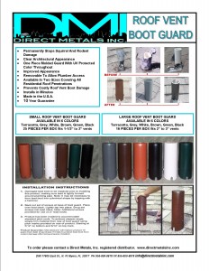 Roof Vent Boot Guard, squirell guard, pipe pest protector, vent protector , squirell protector, snake guard for pvc pipe, pvc pipe top cap, shingle roof pipe cover, RVBG, roof vent boot guard direct metals, roof boot vent guard from direct metals inc , pvc boot 