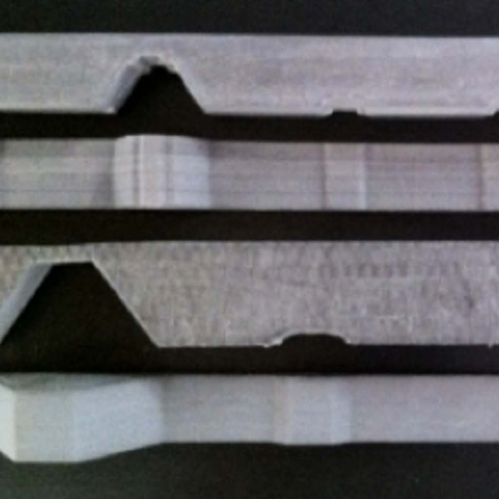 Aluminum Termination Bar Ribbed with Sealant Ledge (kick/lip) Direct