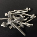 #14 hex 304 stainless steel fastener with washer, 18-8 stainless #14 x 2-1/2" type b stainless, #14 stainless screws, #14 x 2.5", #14-10 x 2-1/2" replacement screws for metal buildlings, thick washer pvc screw , plastic panel screw, stainless polycarbonate panel screw, #14 type b tapping srew stainless steel 304 , 18-8 #14 stainless screw