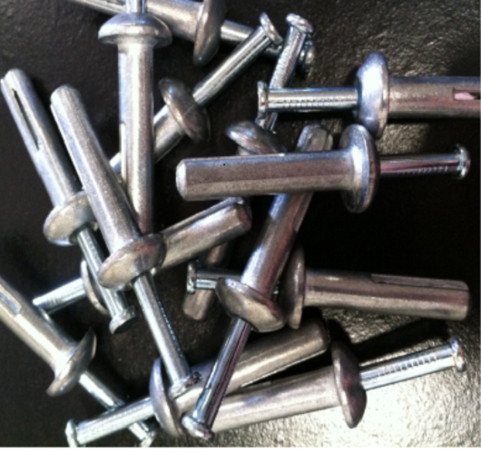 nail in hammer drive concrete masonry anchors , termination bar anchors