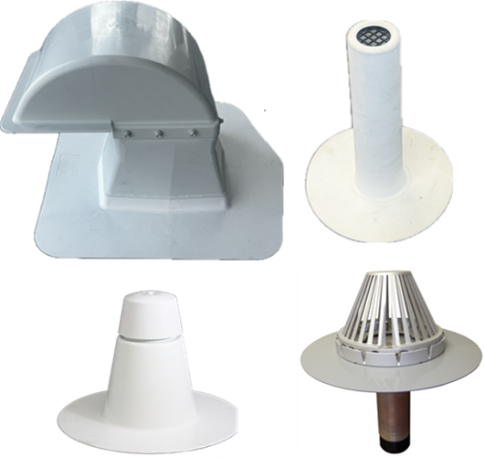 WELDABLE TPO FLASHINGS AND VENTS