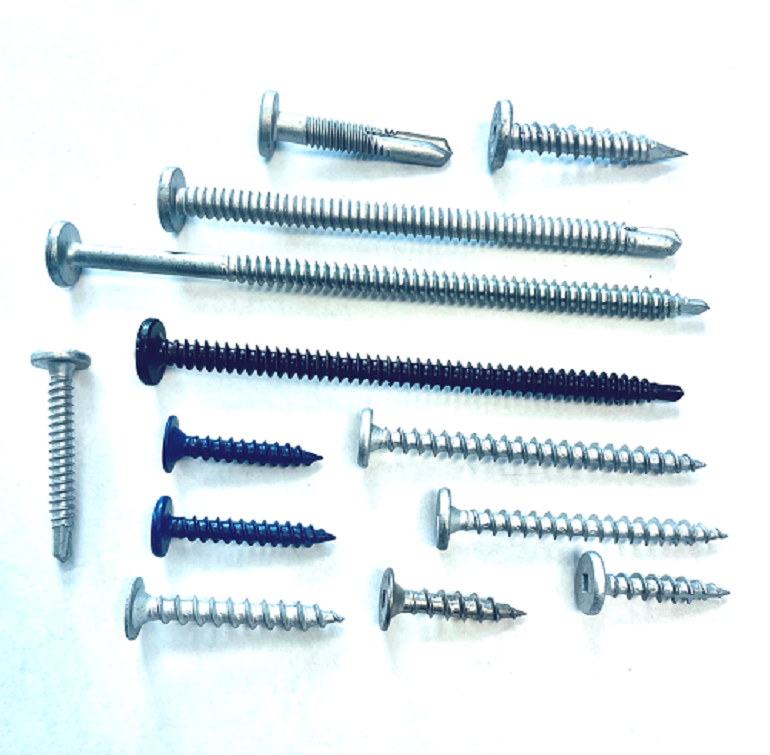 pancake head screws, commercial roofing low slope fasteners, standing seam fasteners, concealed fasteners and screws