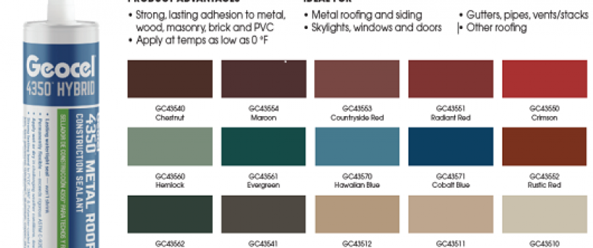 Geocel 4350 Hybrid Metal Roofing Sealant