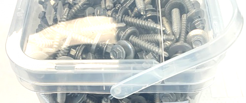 Point of Sale Plastic Pail Packaged Fasteners